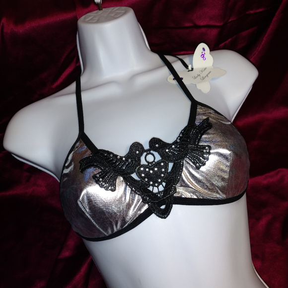Lady Kate Other - Lady Kate Silver Halter Bralette
